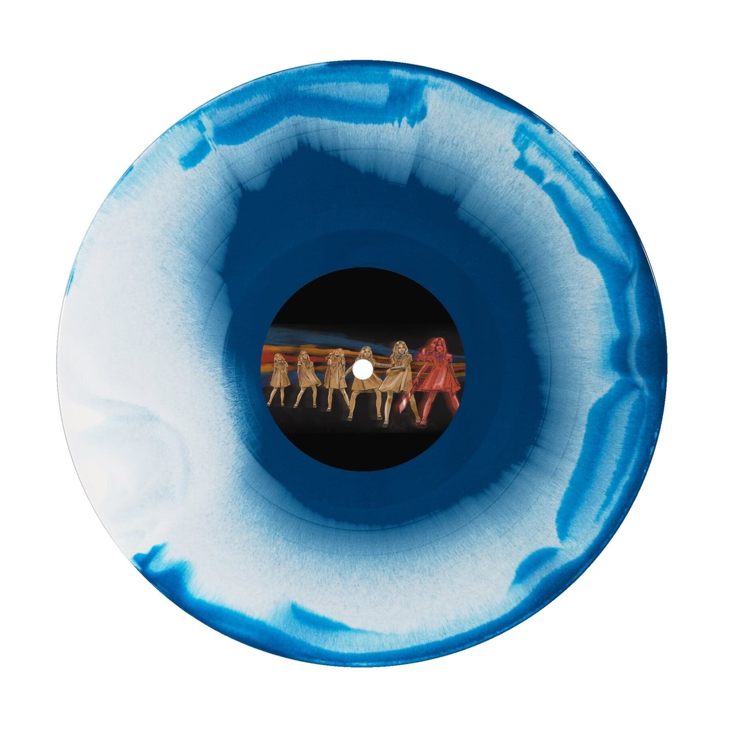 Pink & White/Blue & White Swirl Vinyl