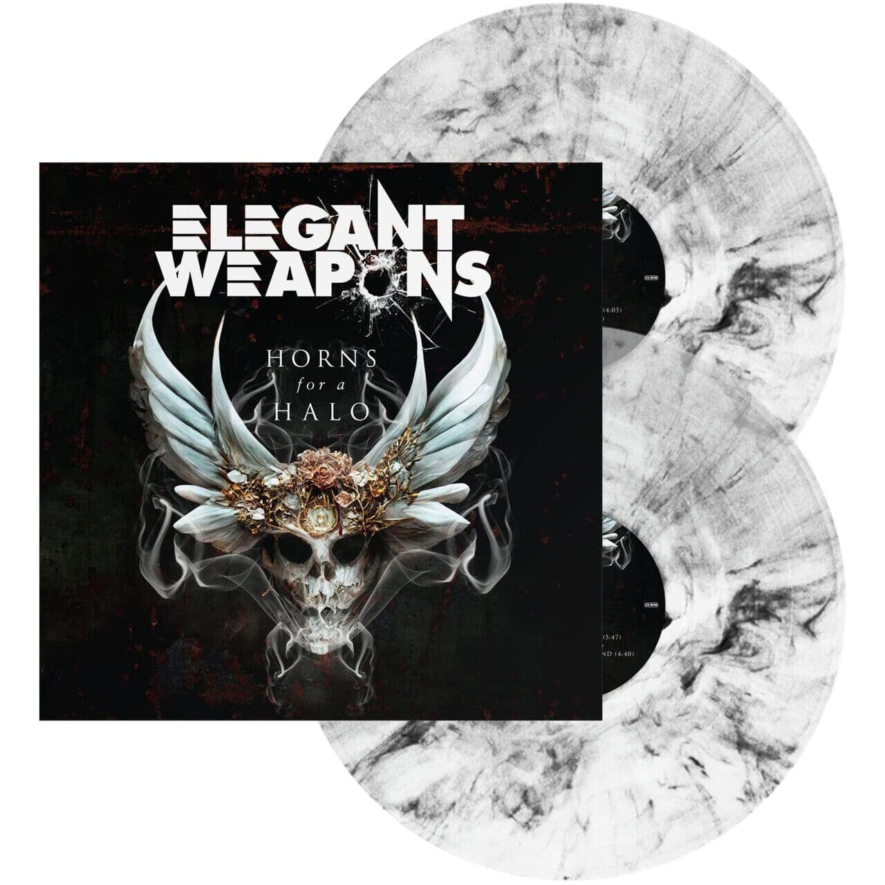 Clear/Black Marble Vinyl