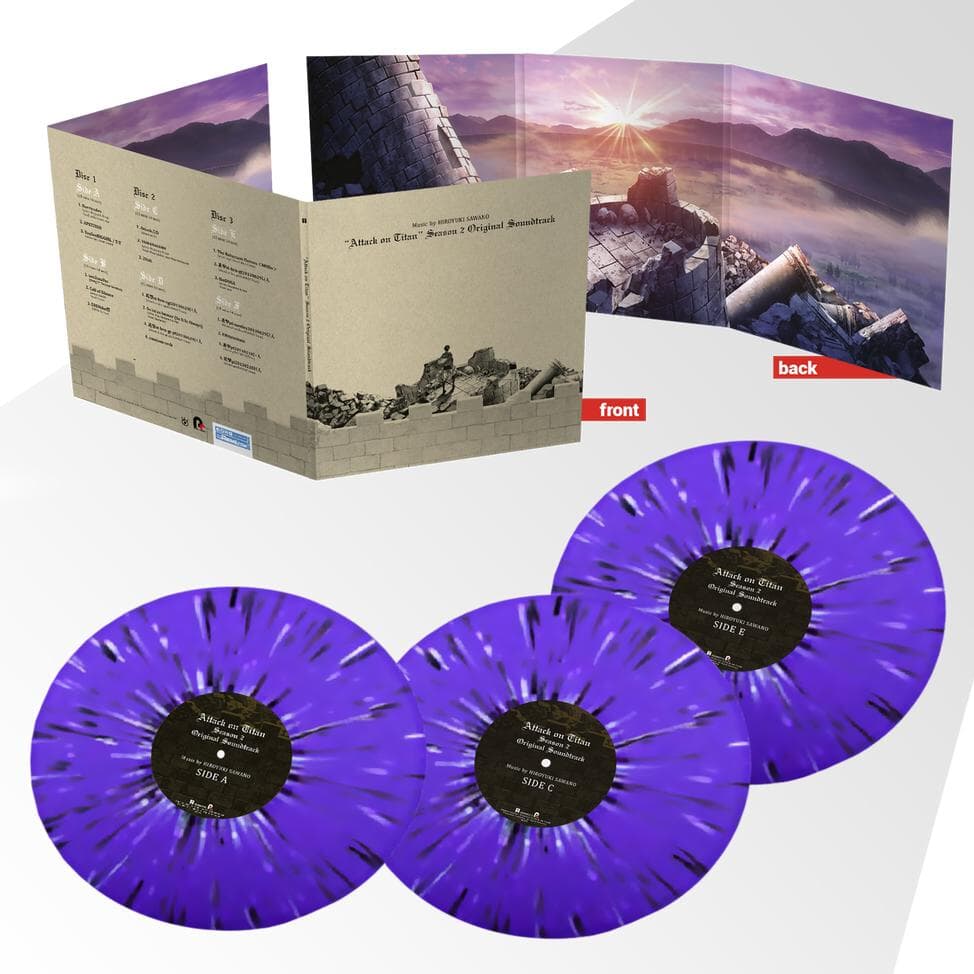 Purple w/Black & White Splatter Vinyl