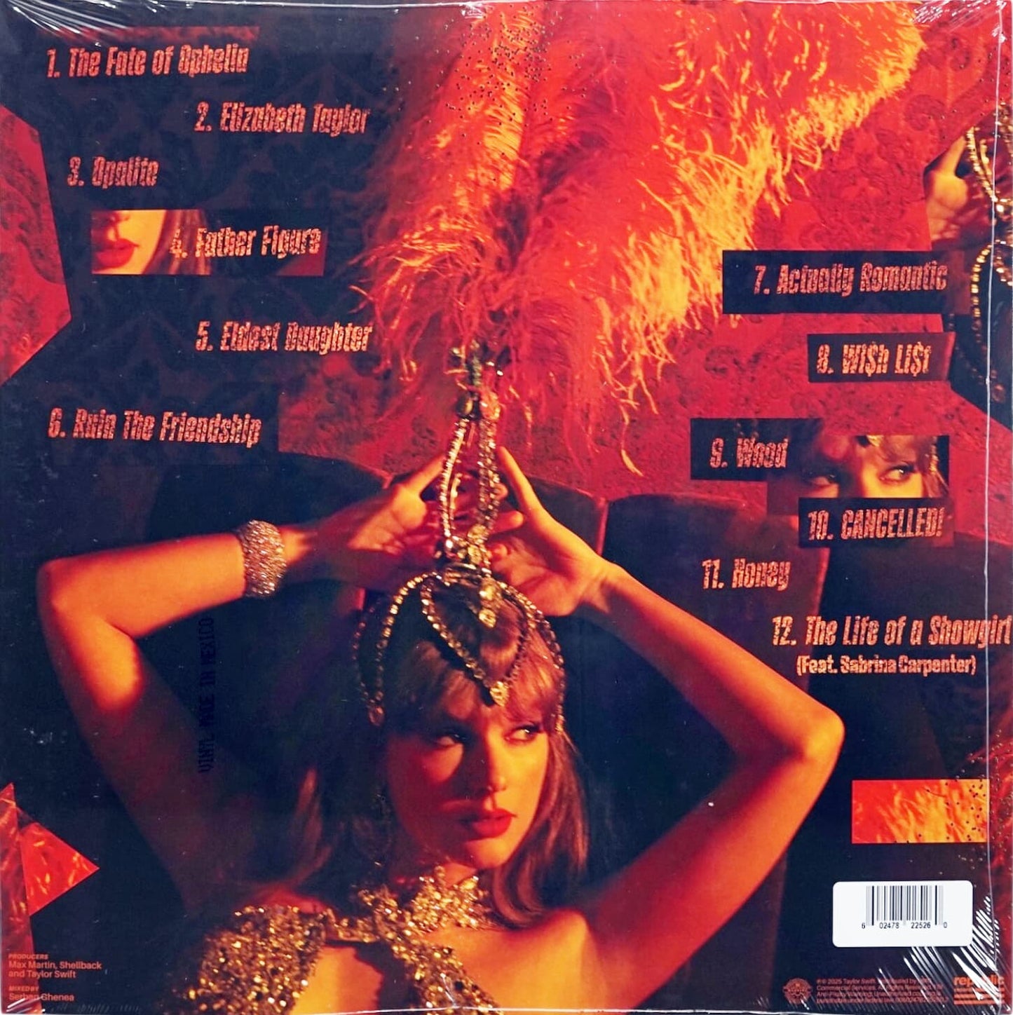 Orange Glitter Vinyl