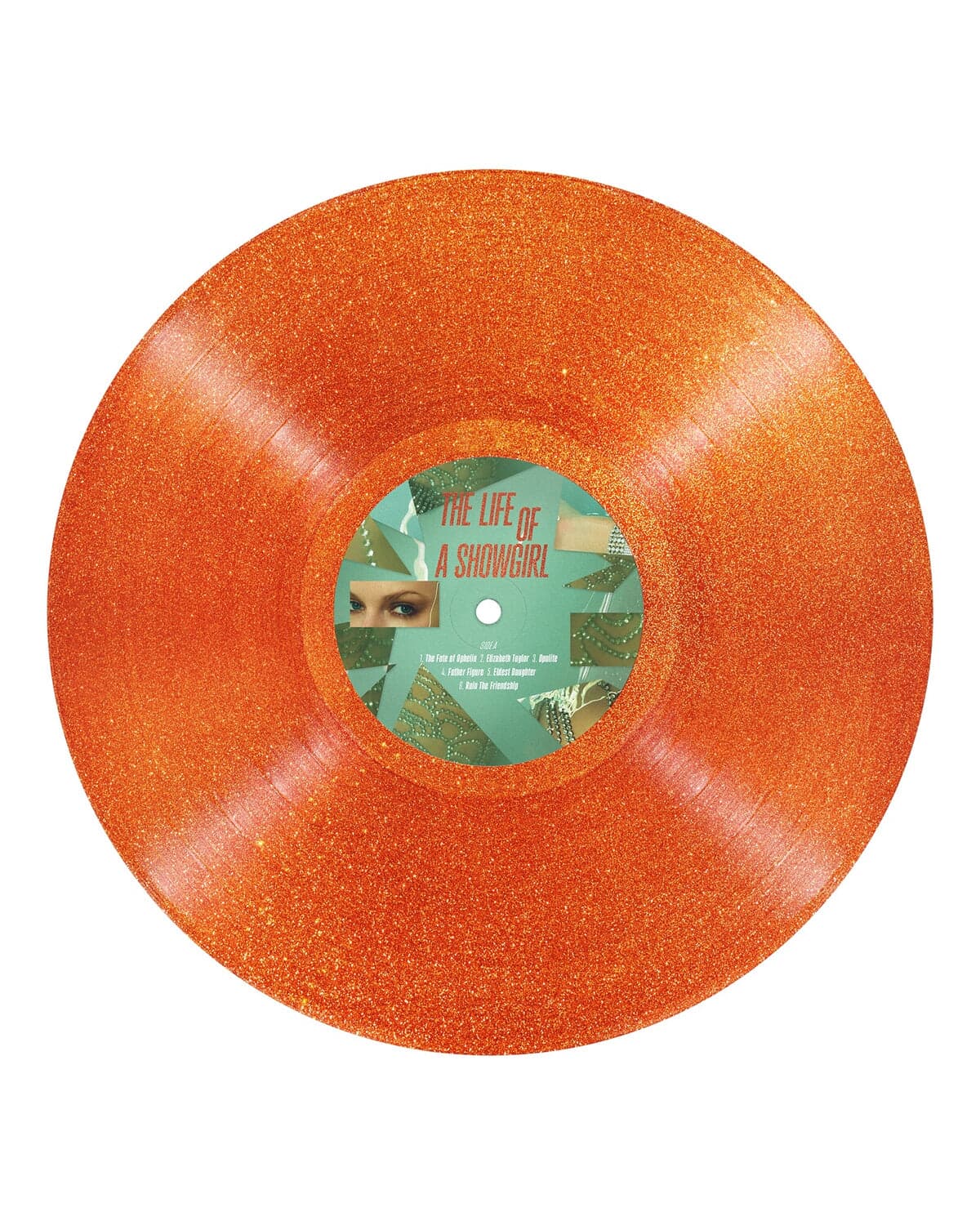 Orange Glitter Vinyl