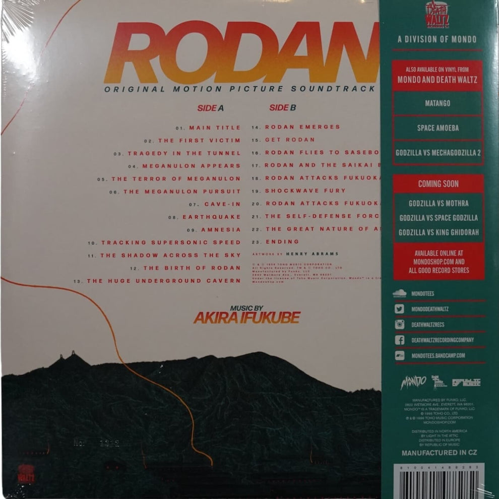 Rodan (Original Motion Picture Soundtrack) by Akira Ifukube (Mondo ...