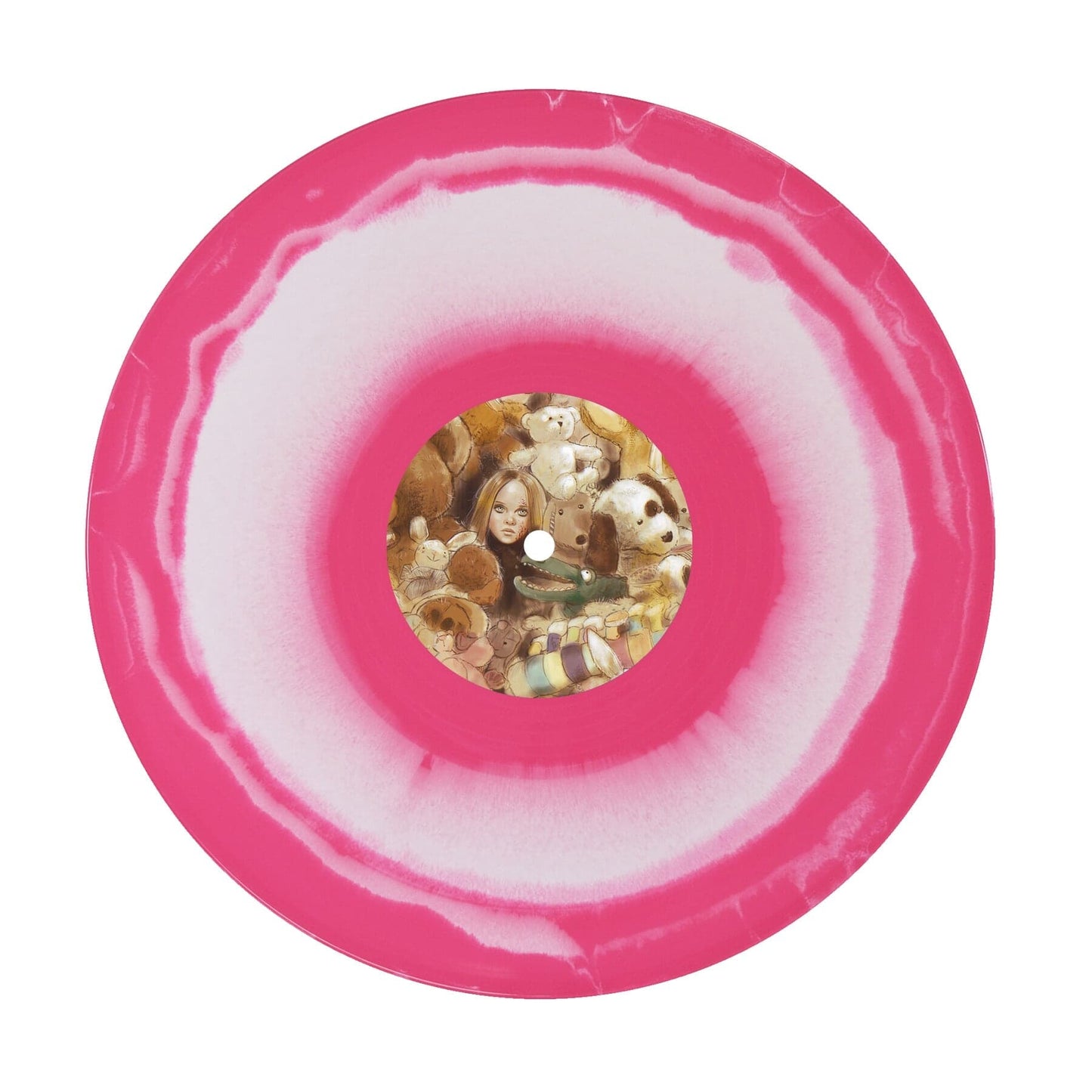 Pink & White/Black & White Swirl Vinyl