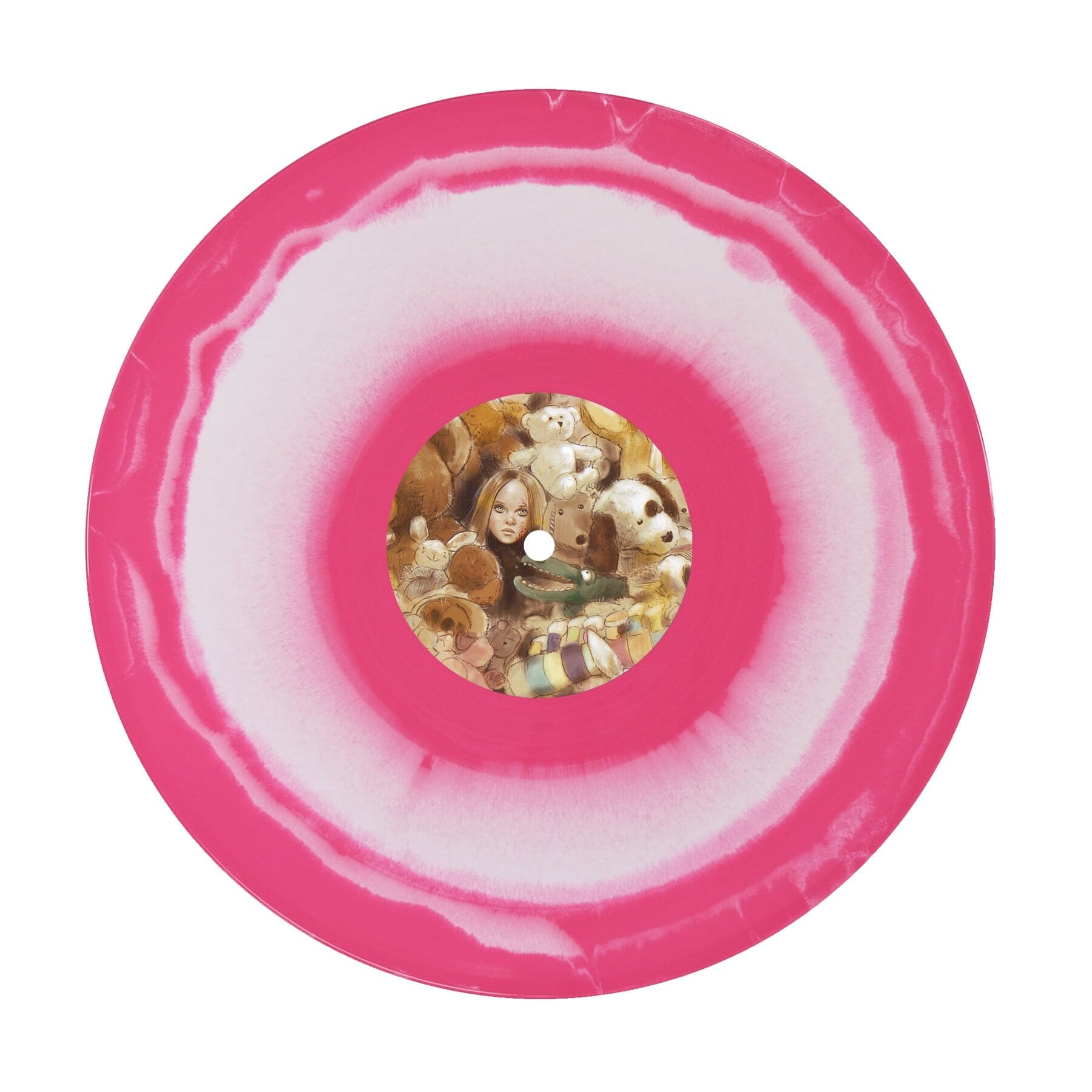 Pink & White/Black & White Swirl Vinyl
