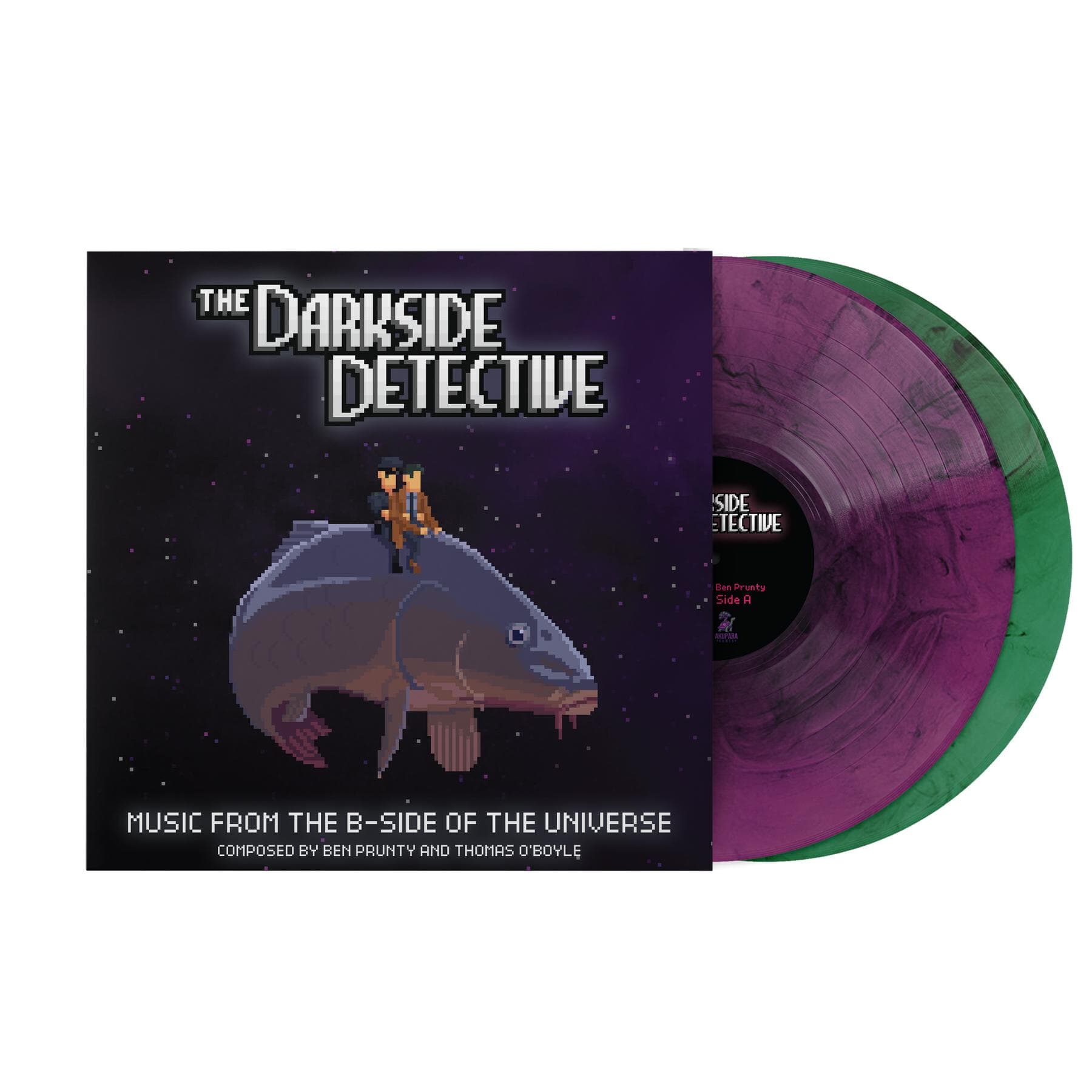 Purple & Green Swirl Vinyl