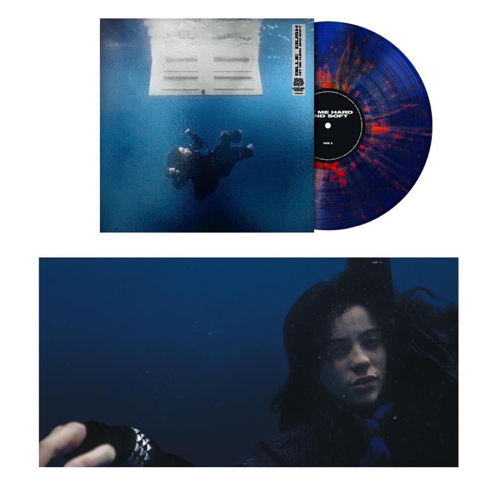 Blue & Orange Splatter Vinyl