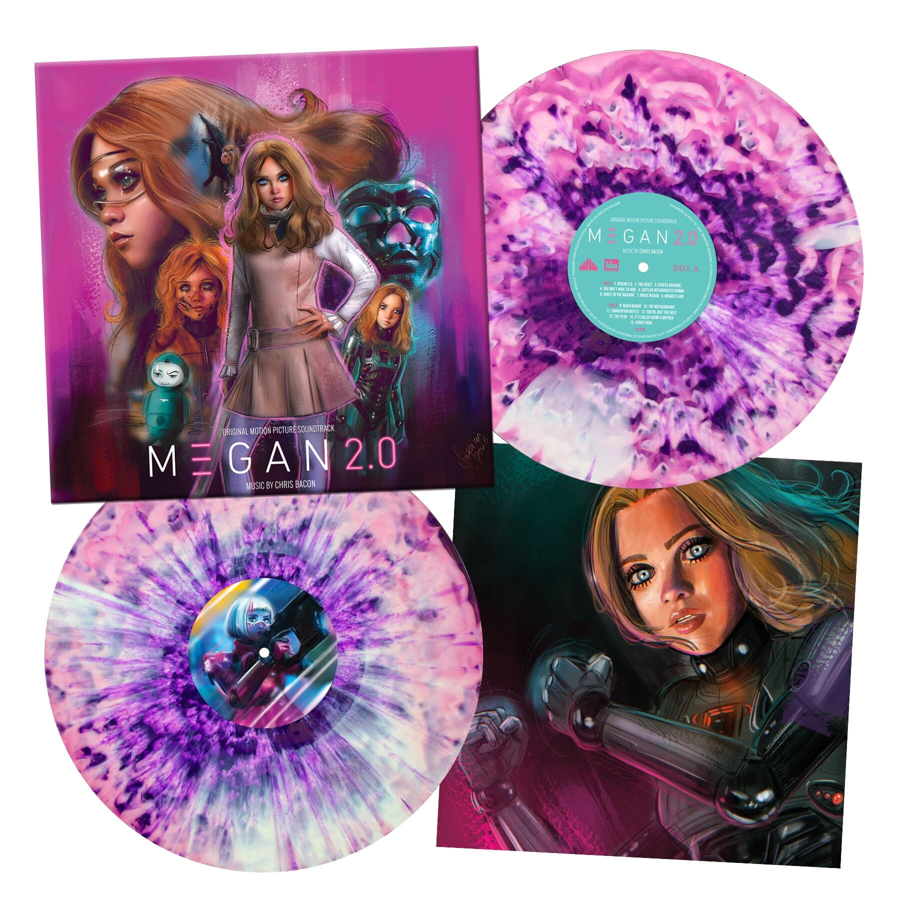 Translucent Pink & White Vinyl