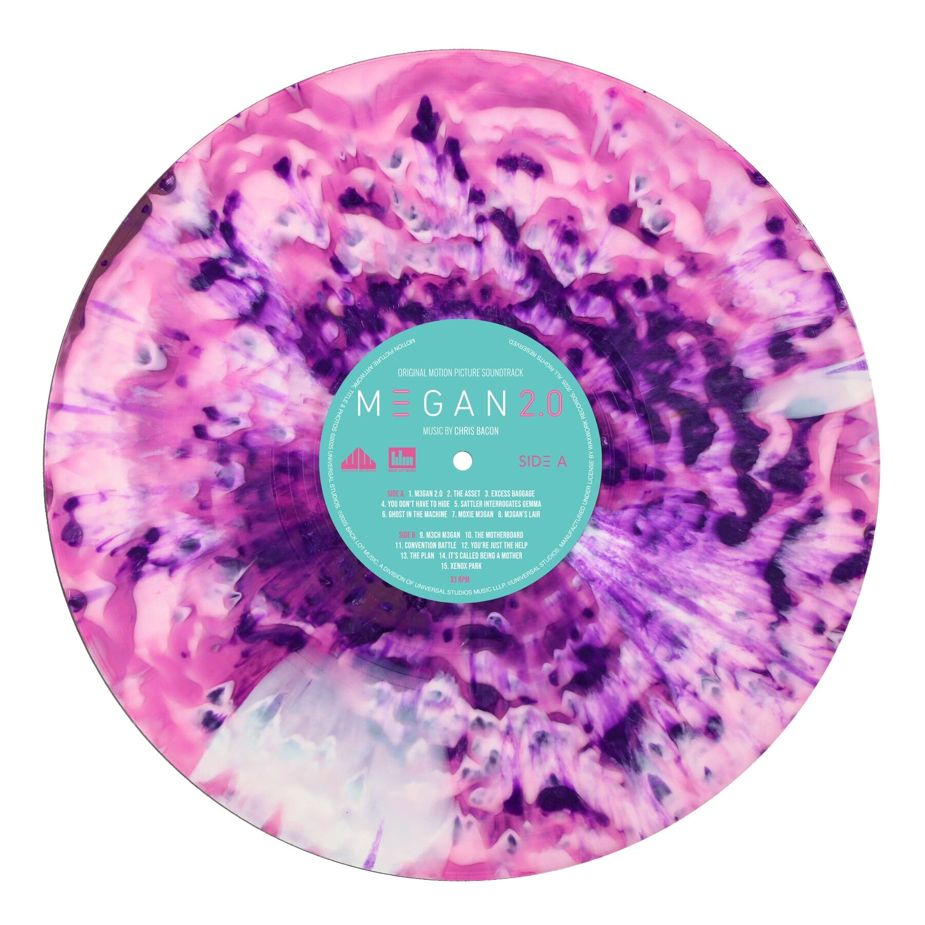 Translucent Pink & White Vinyl