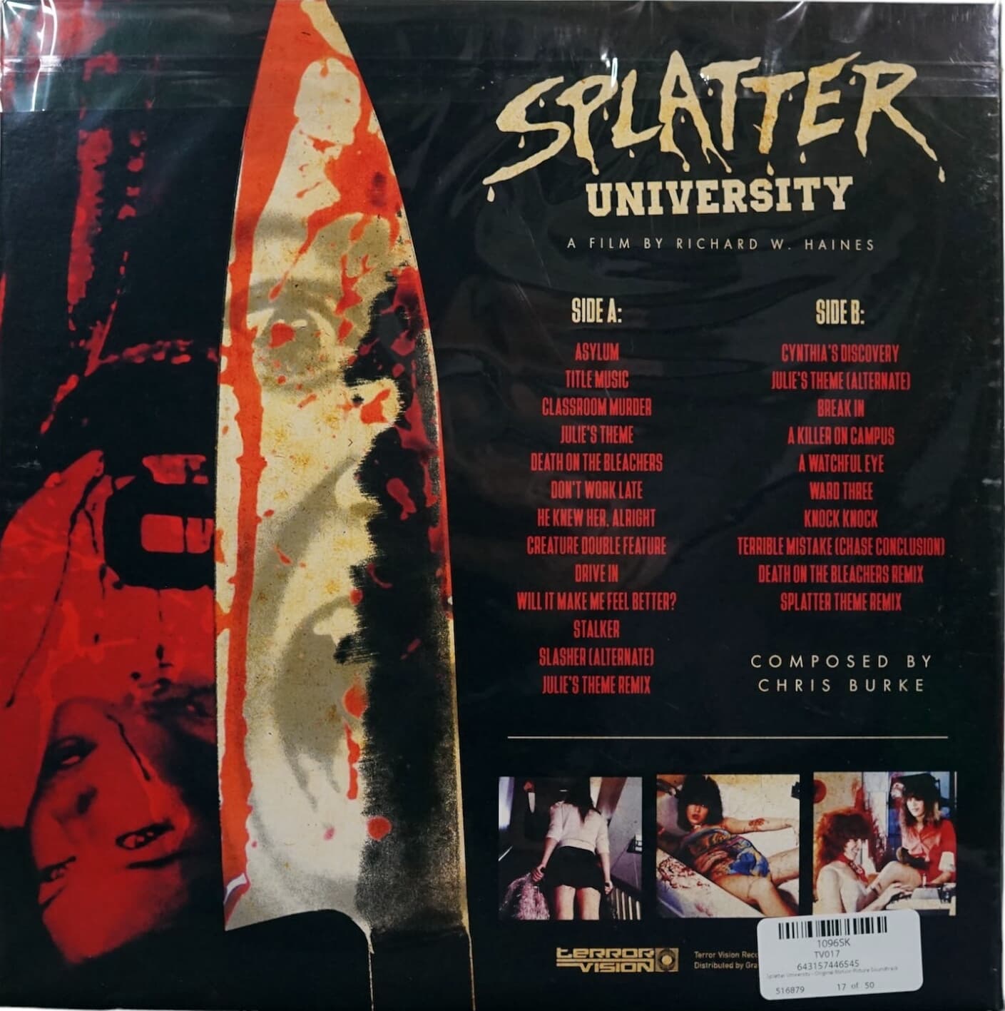 Clear w/Red Splatter Vinyl