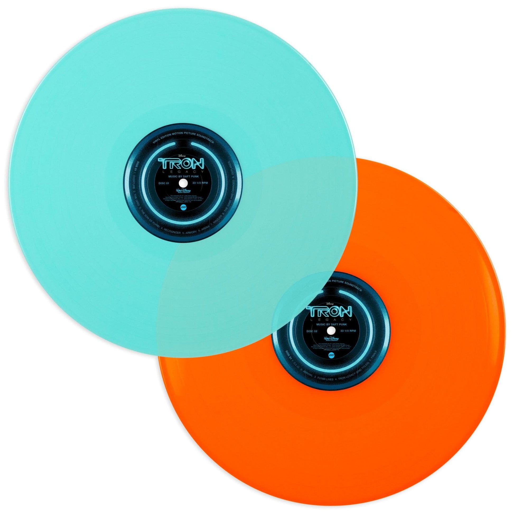 Neon Blue & Neon Orange Vinyl