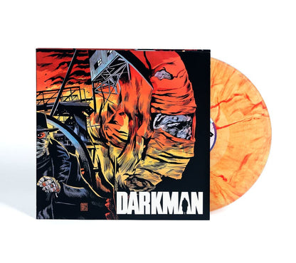 Fluorescent Orange w/Red Swirl Vinyl