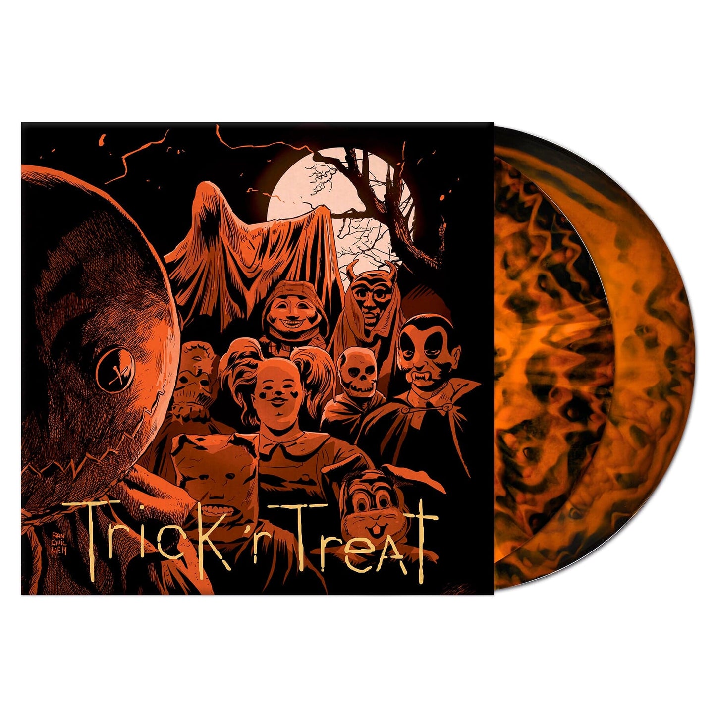 Orange & Red Smoke Vinyl