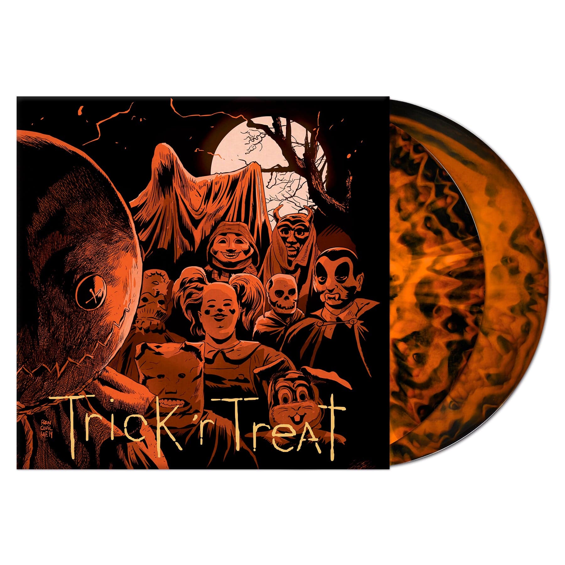 Orange & Red Smoke Vinyl