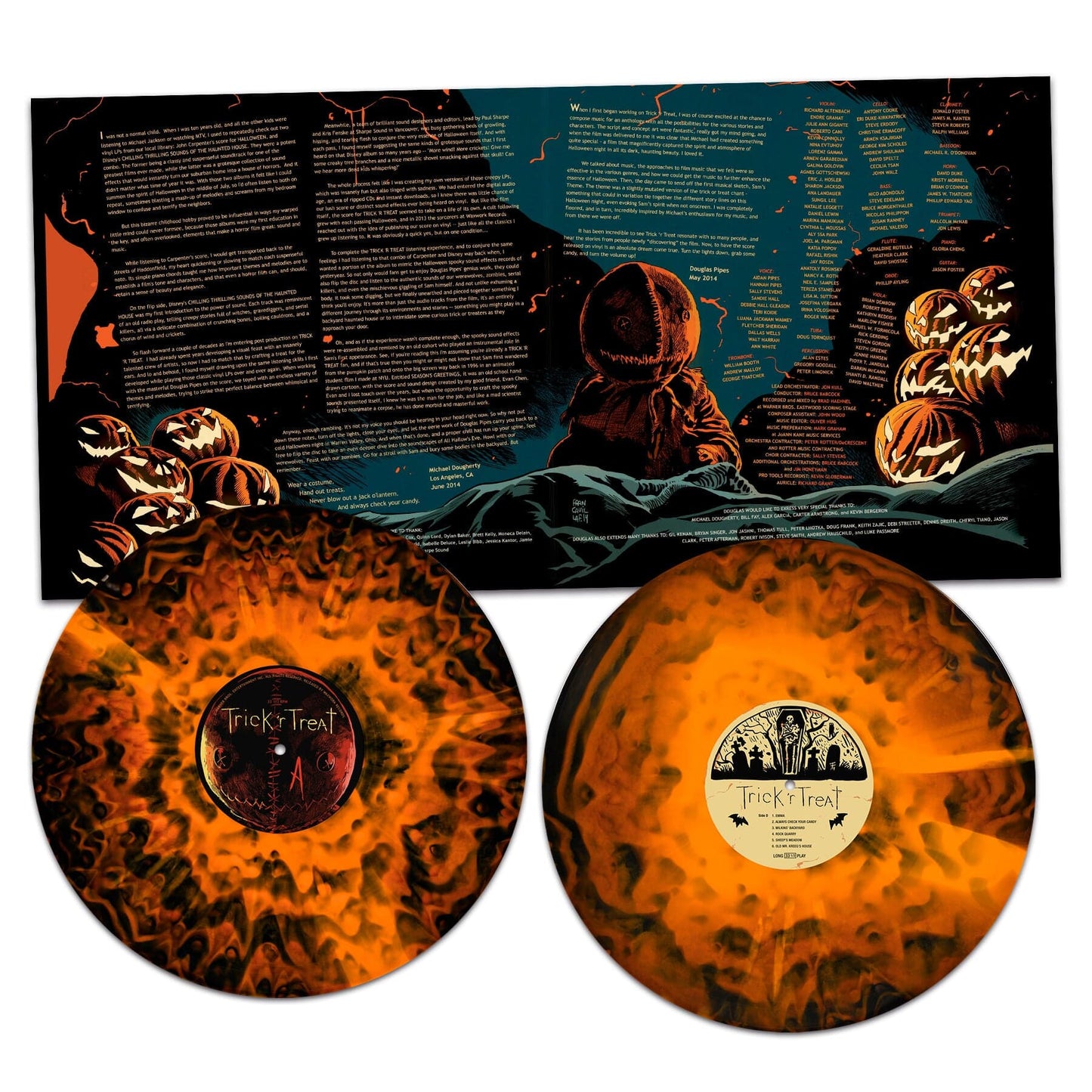 Orange & Red Smoke Vinyl