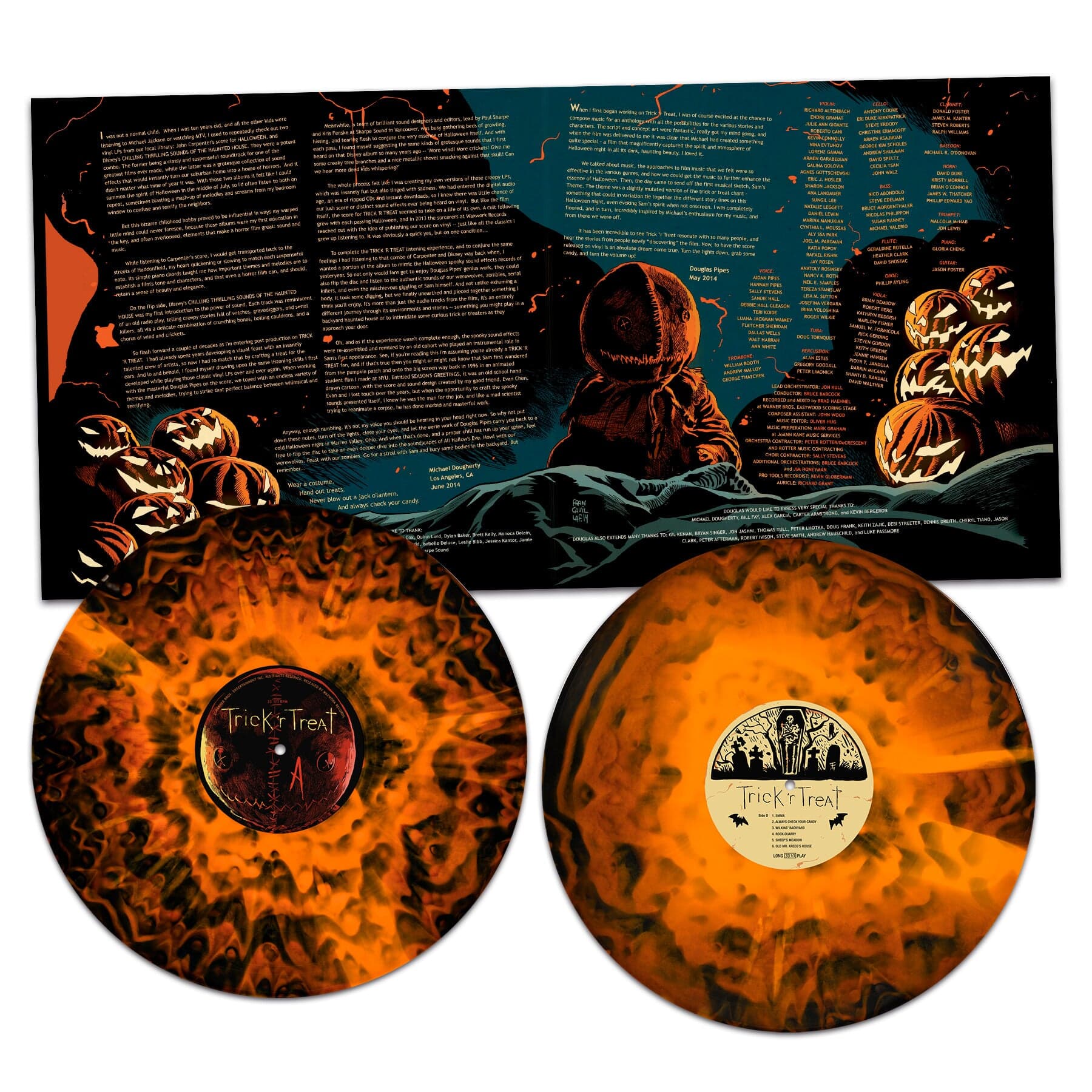 Orange & Red Smoke Vinyl