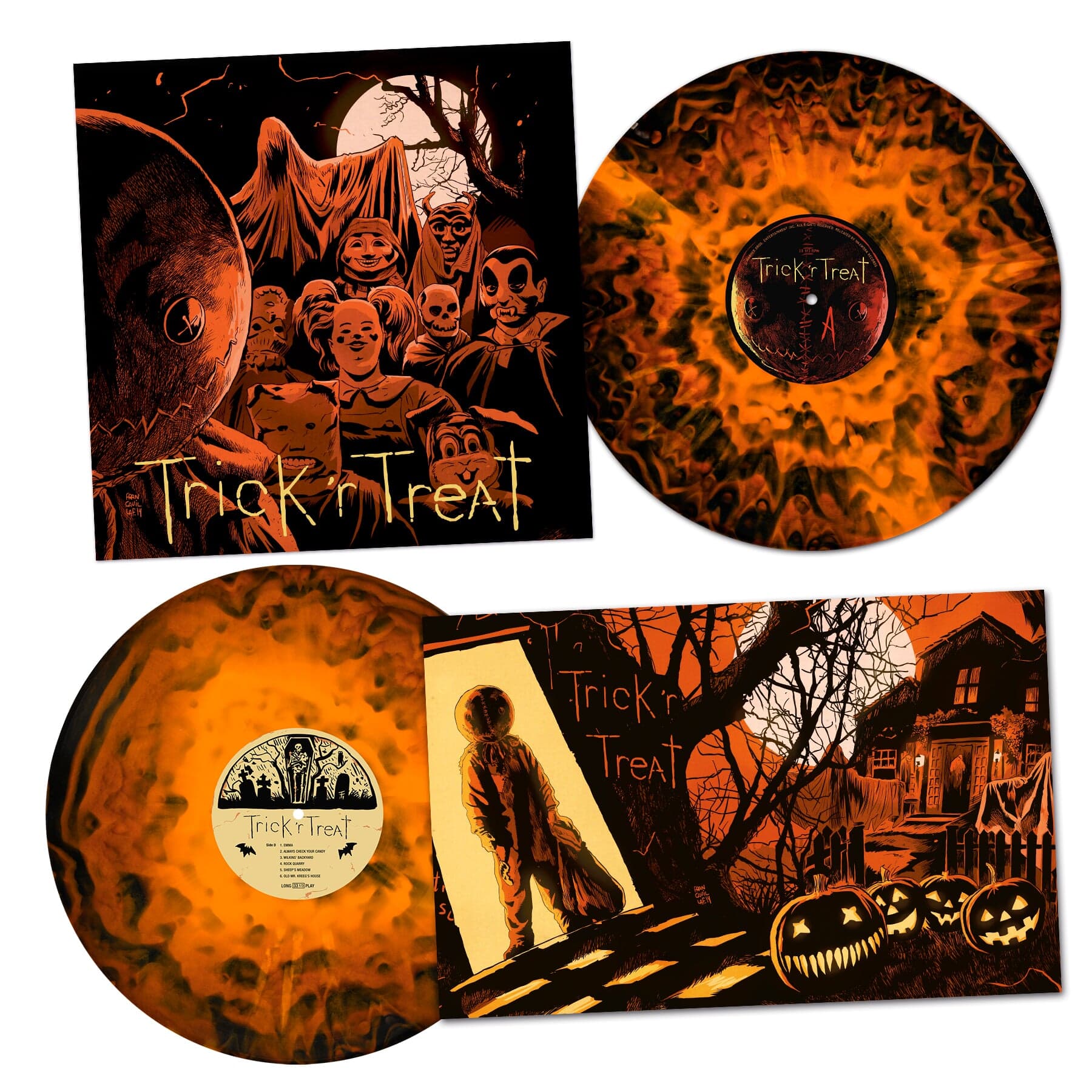 Orange & Red Smoke Vinyl