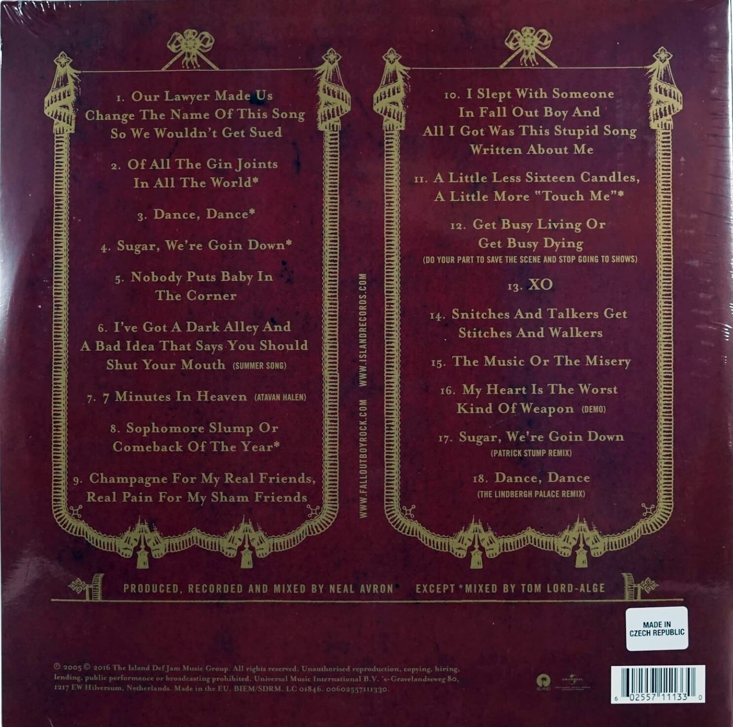 Red/Black Split Vinyl