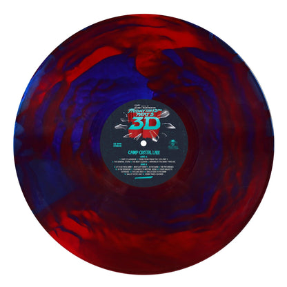 Metallic Red & Blue Swirl Vinyl