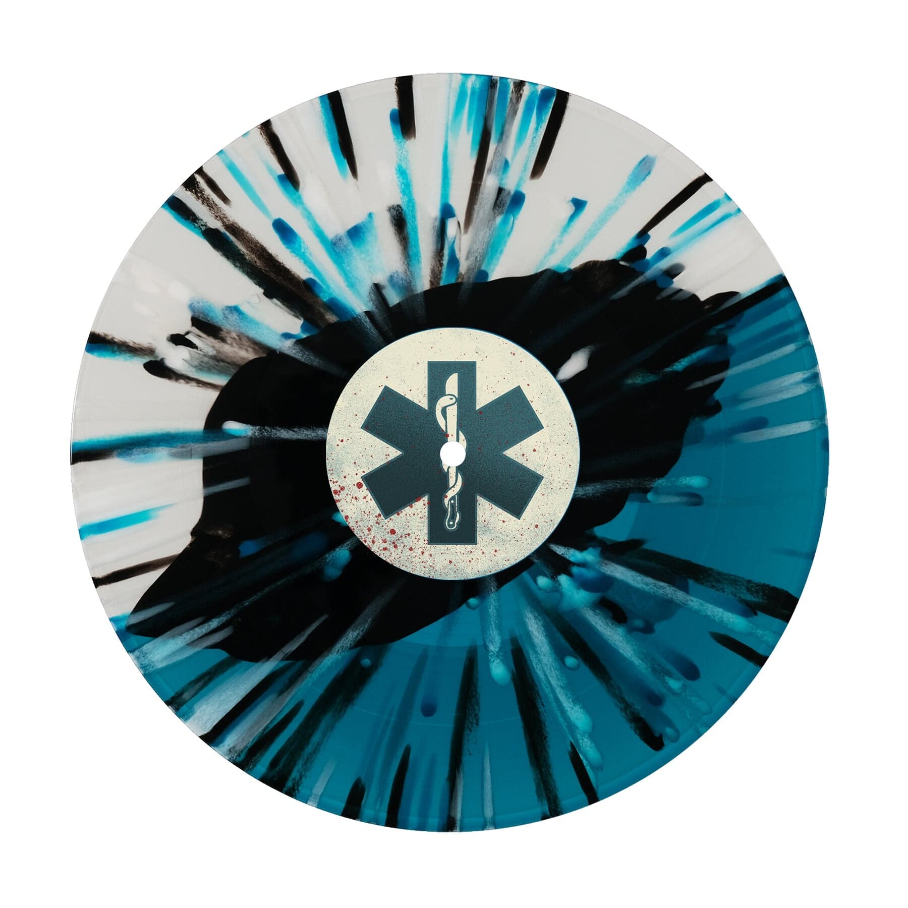 Tri-Color Split w/Splatter Vinyl