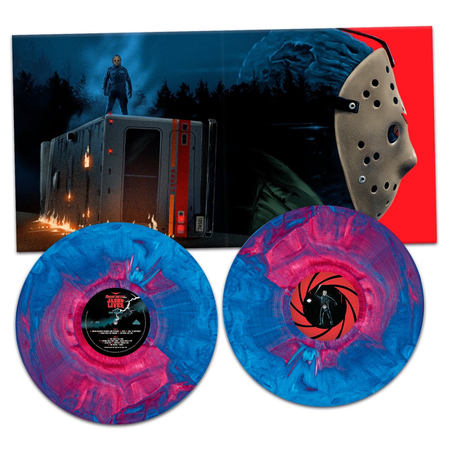 Electric Blue & Pink Vinyl