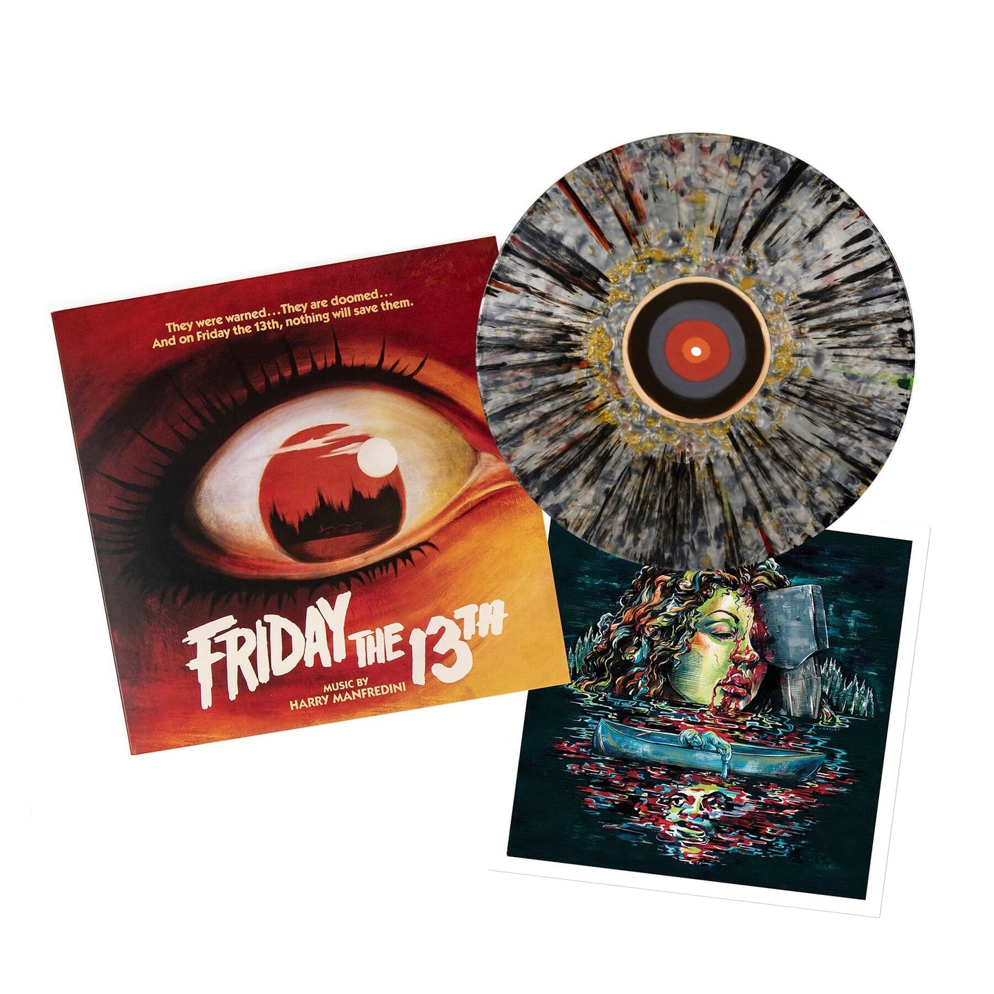 Silver w/Black, Red, Gold Vinyl