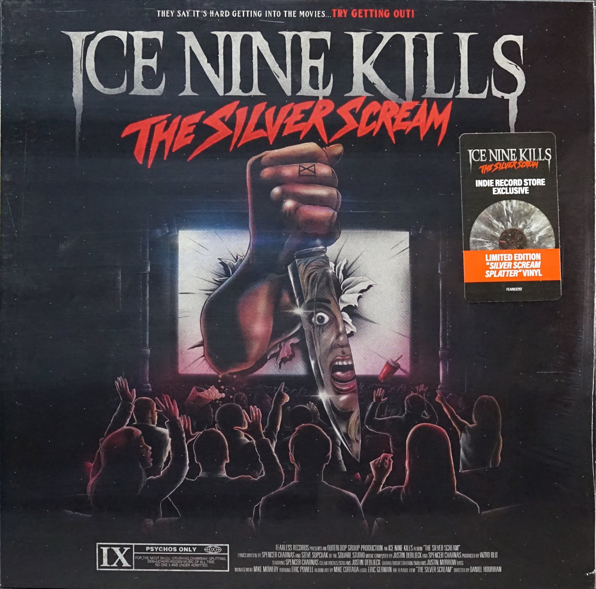 Silver Scream Splatter Vinyl