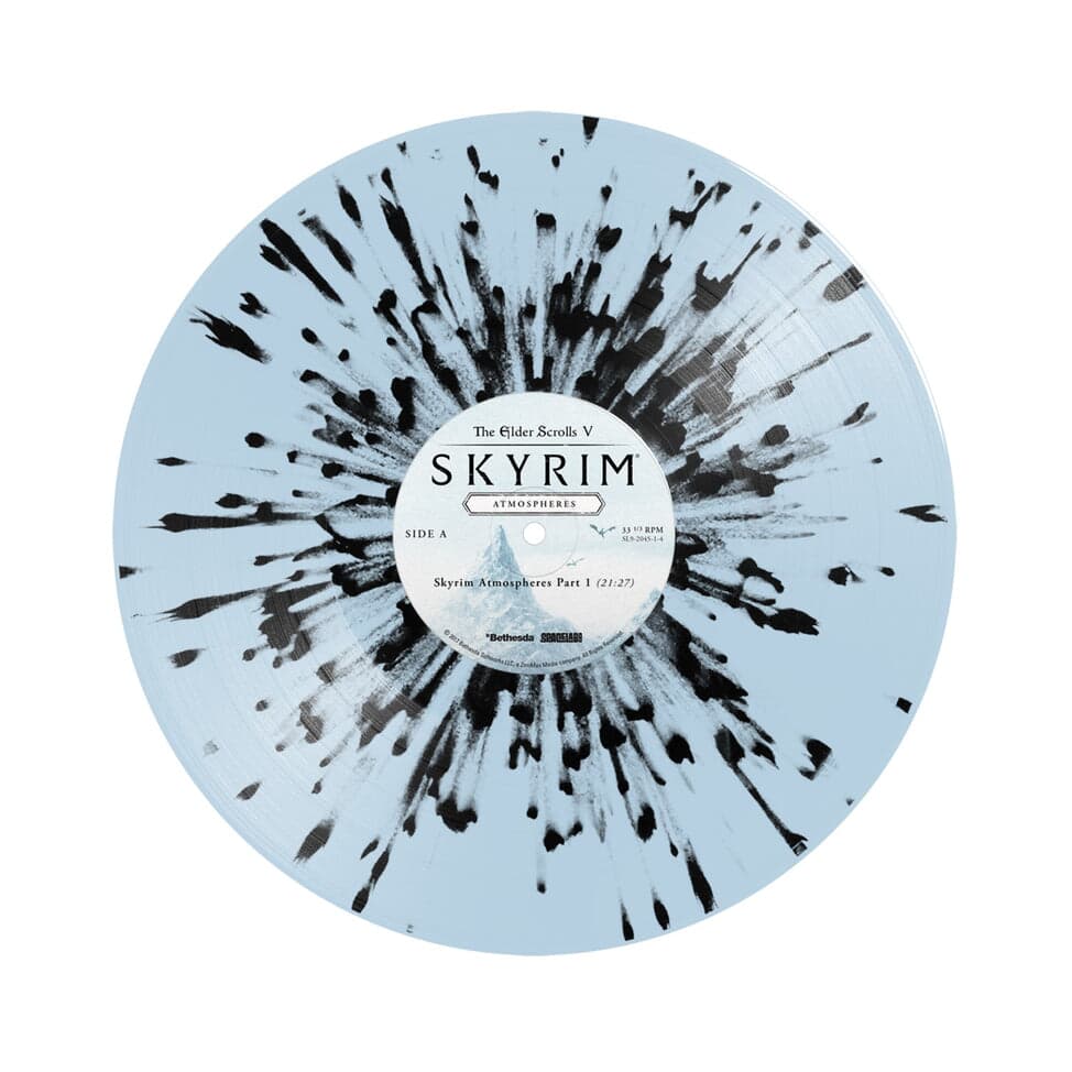 Black & Clear Splatter Vinyl