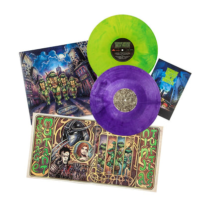 Ninja Turtle Green & Shredder Purple Swirl Vinyl