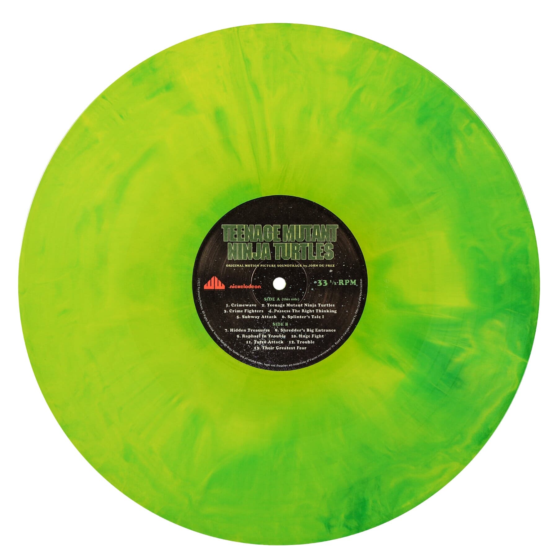 Ninja Turtle Green & Shredder Purple Swirl Vinyl