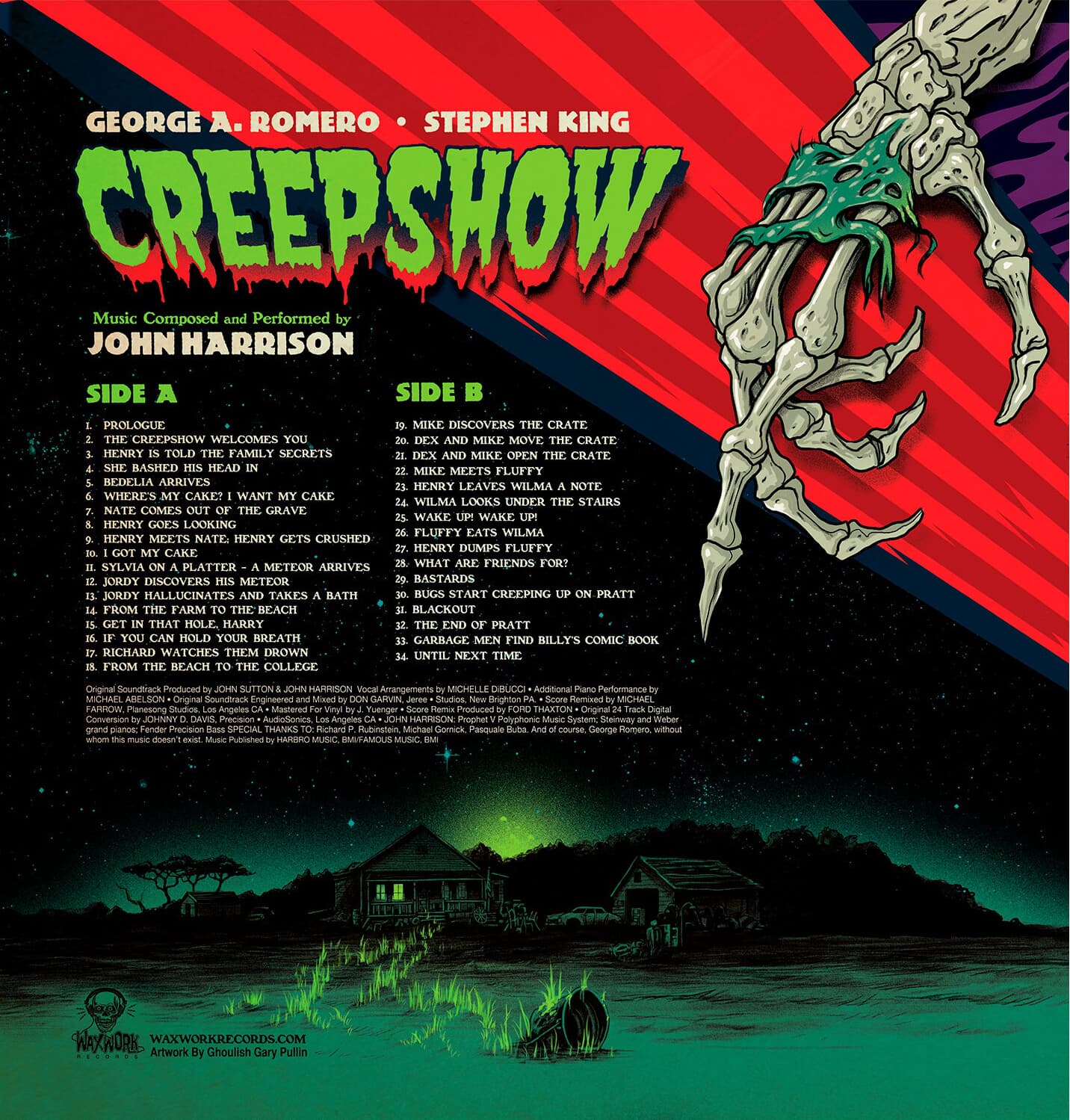 Creepshow (Original Motion Picture Score) by John Harrison (Waxwork)