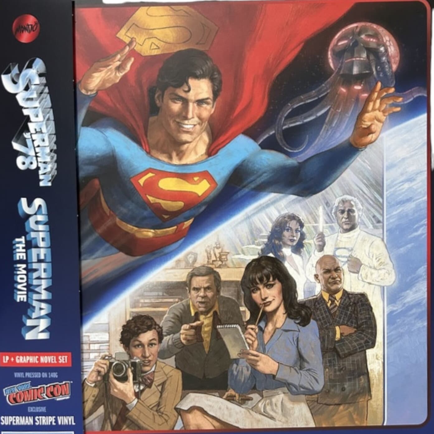 NYCC Superman Stripe Vinyl