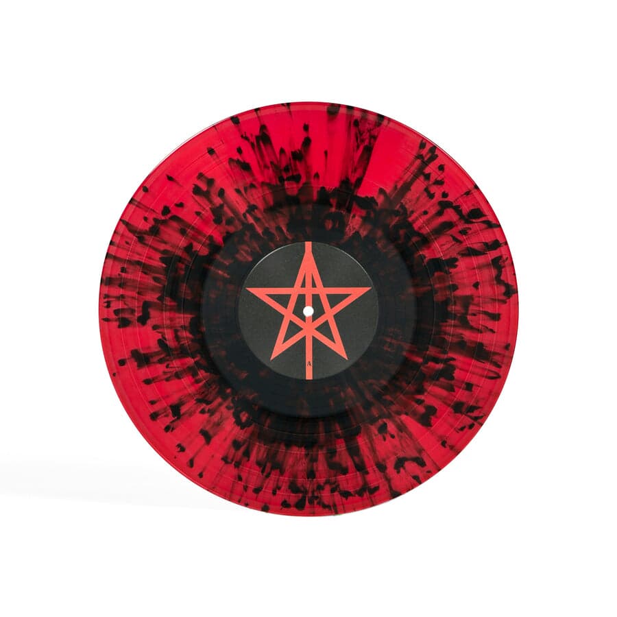 Blood Red & Black Splatter Vinyl