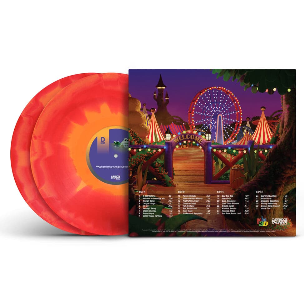 Red & Orange Swirl Vinyl