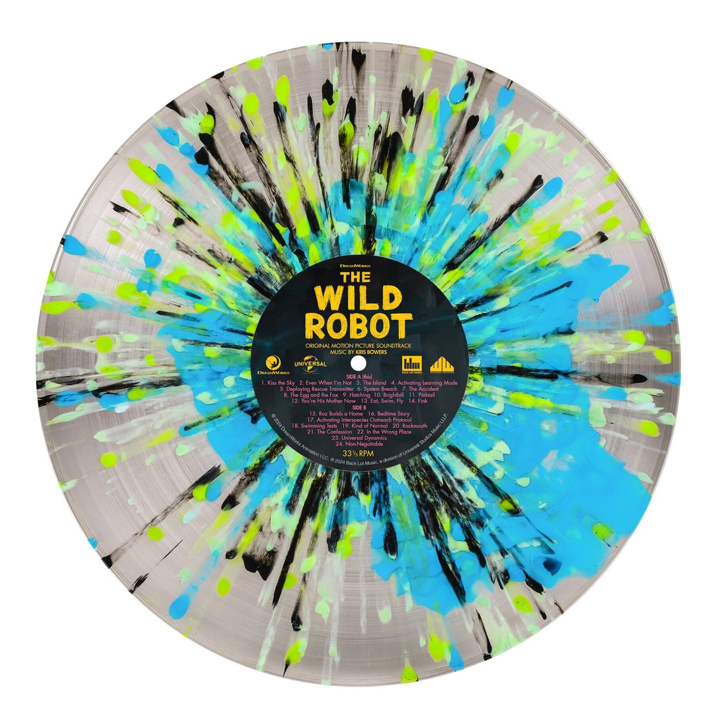 Crystal Clear w/Blue Orb & Splatter Vinyl