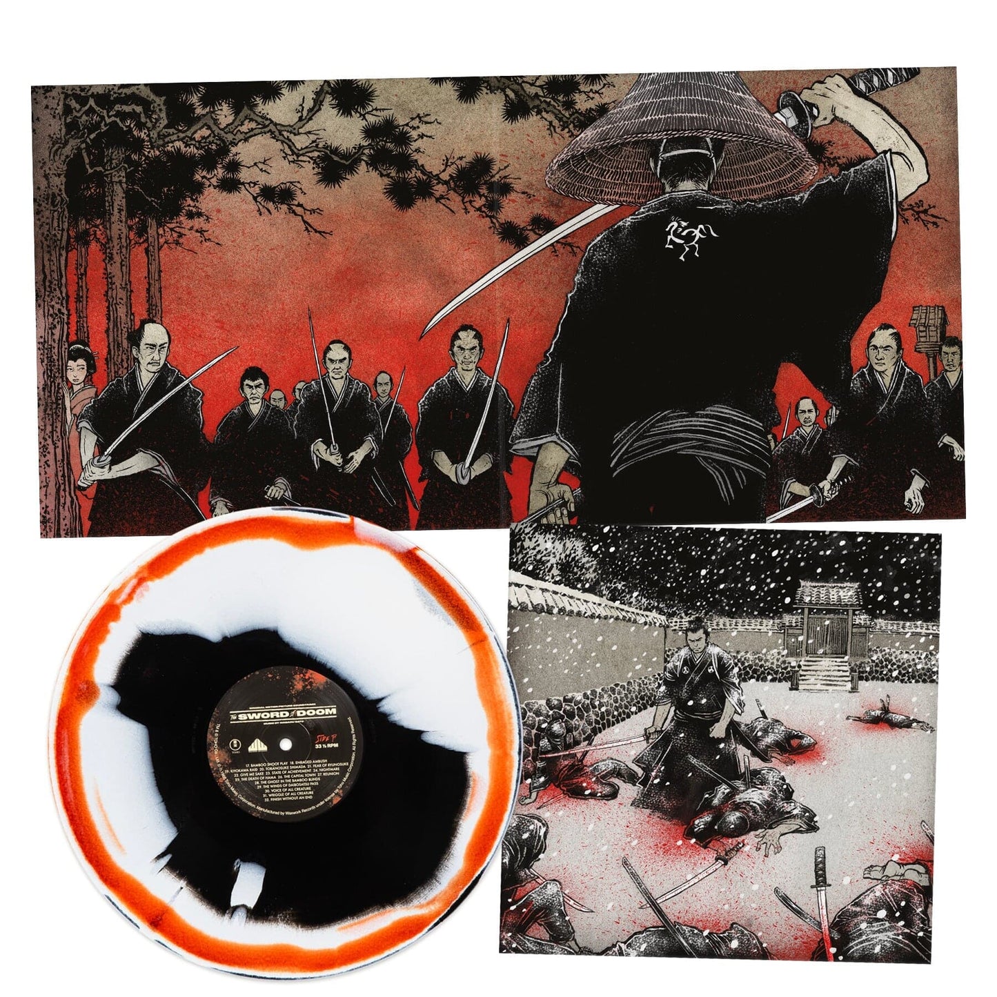 Snow, Blood, Flames, & Katana Swirl Vinyl