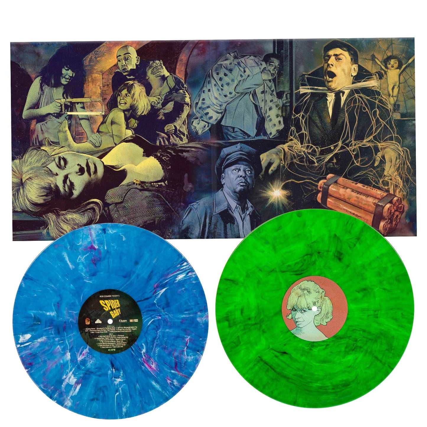 Blue & Green Marble Vinyl