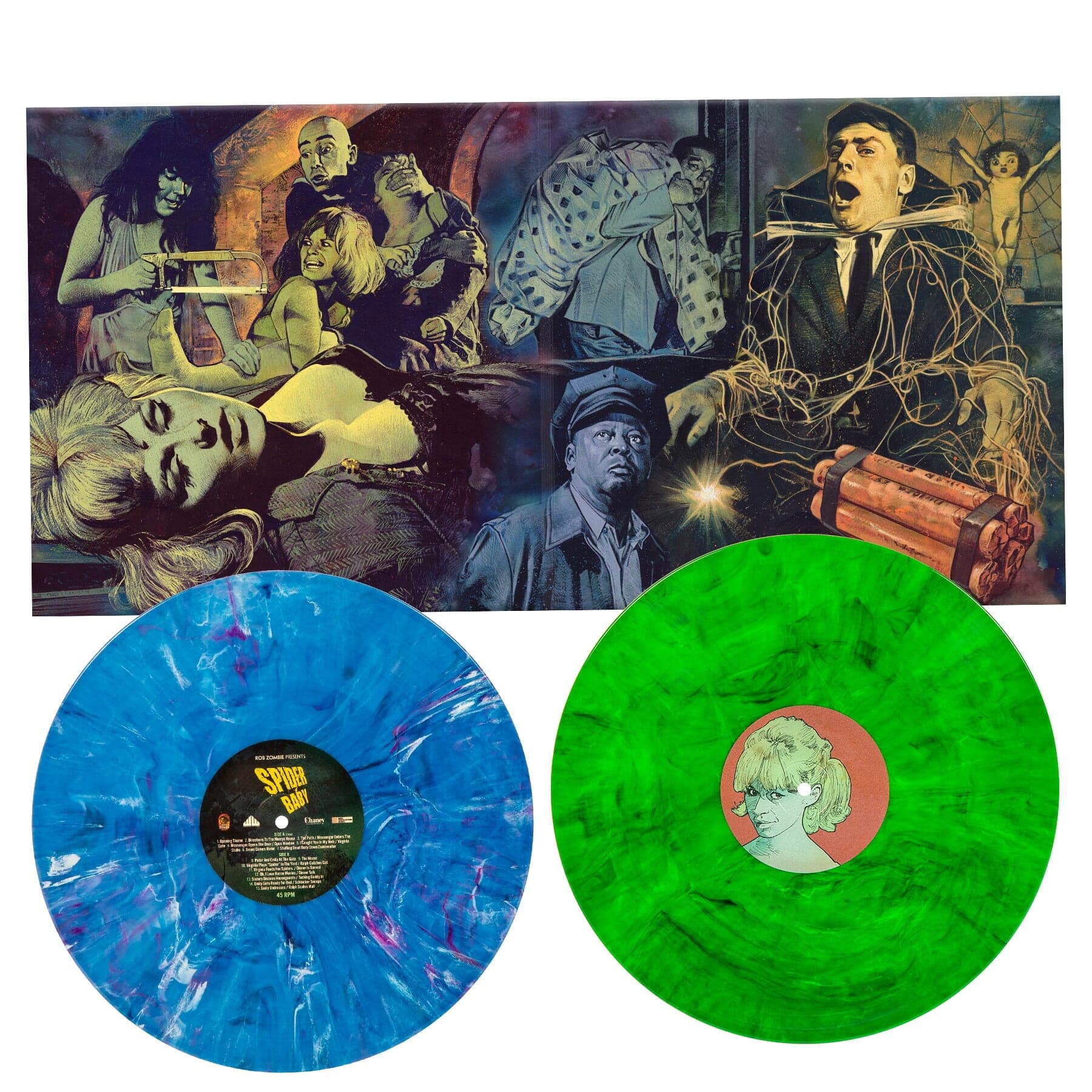 Blue & Green Marble Vinyl