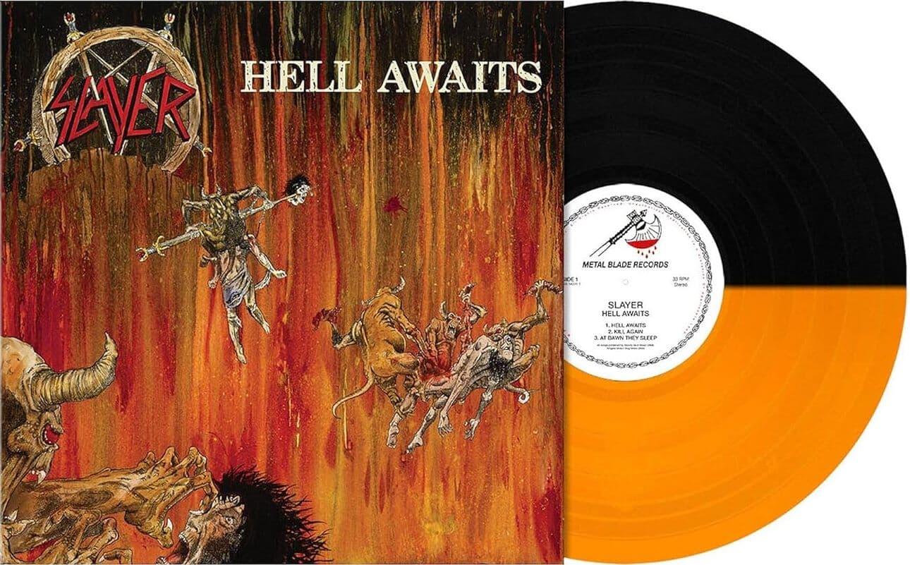 Trans Orange/Black Split Vinyl