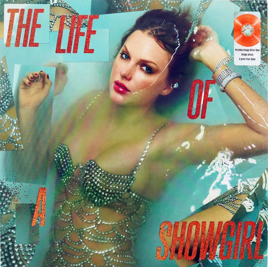 Orange Glitter Vinyl