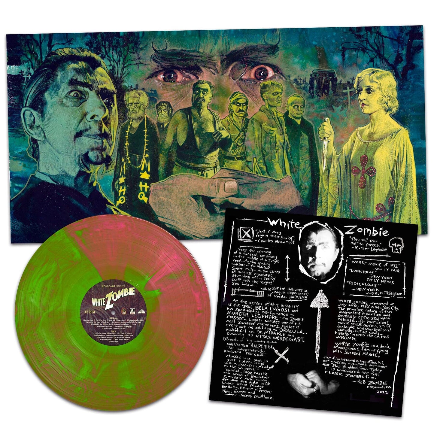 Green & Pink Hand Poured Vinyl