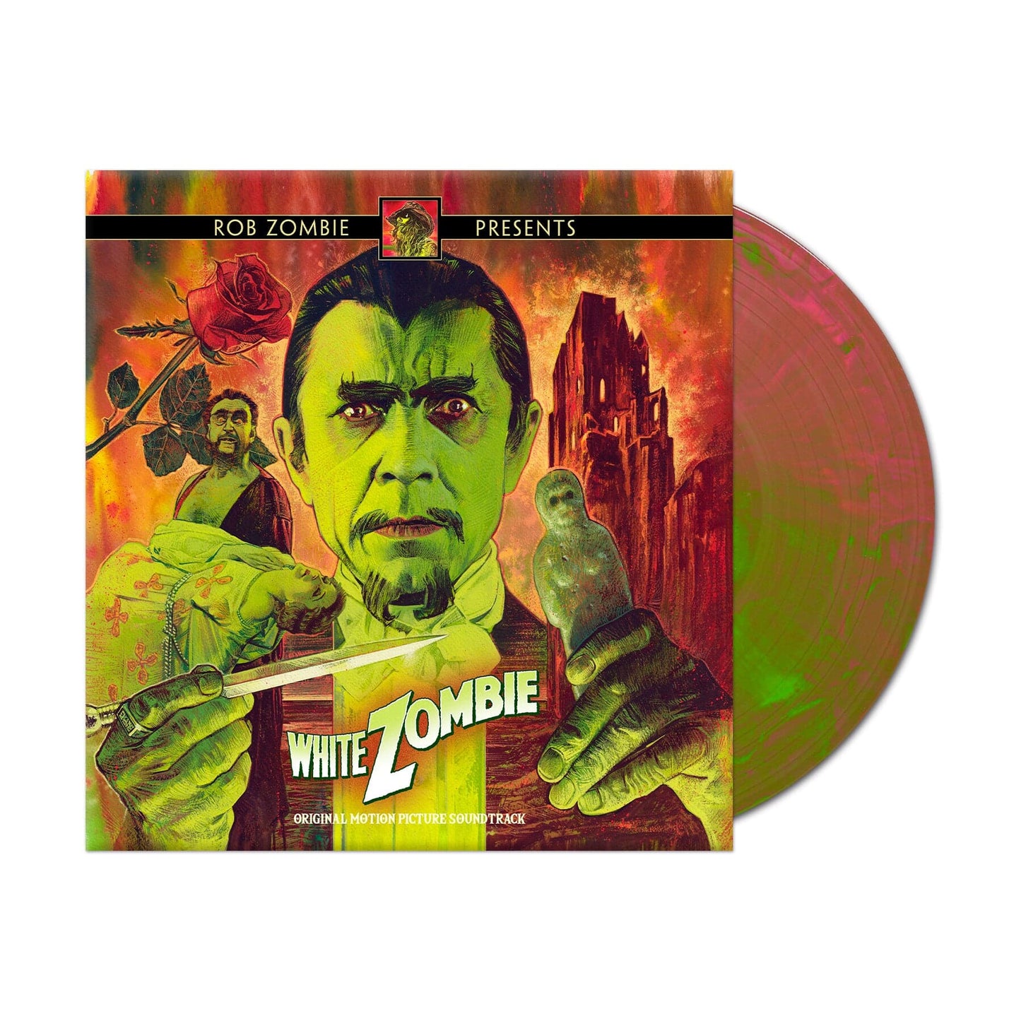 Green & Pink Hand Poured Vinyl