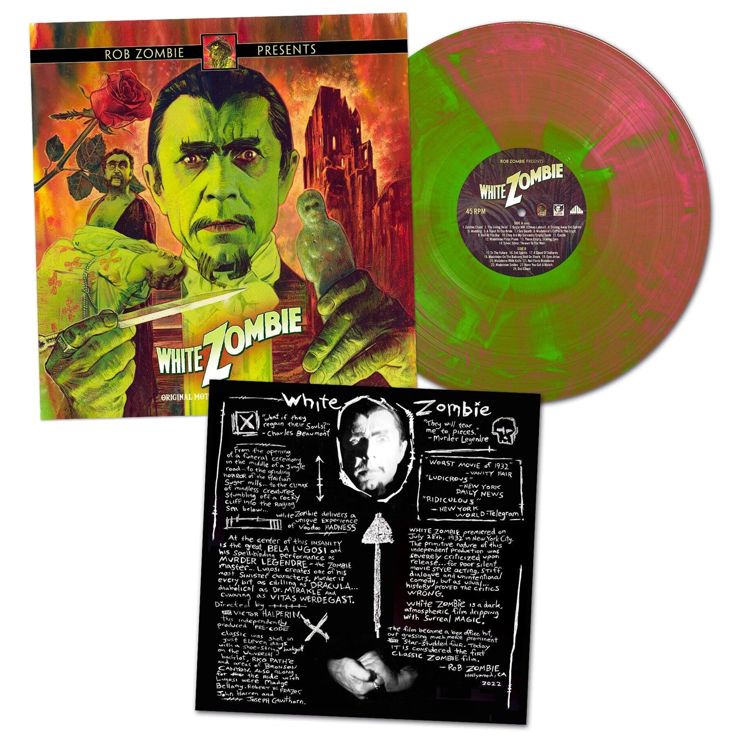 Green & Pink Hand Poured Vinyl